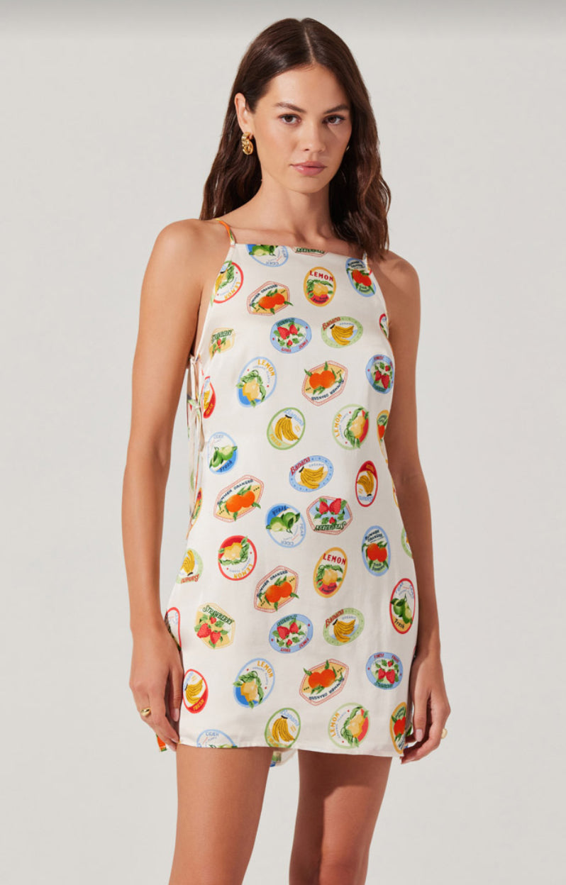 Samira Dress | Ivory Fruit Cocktail