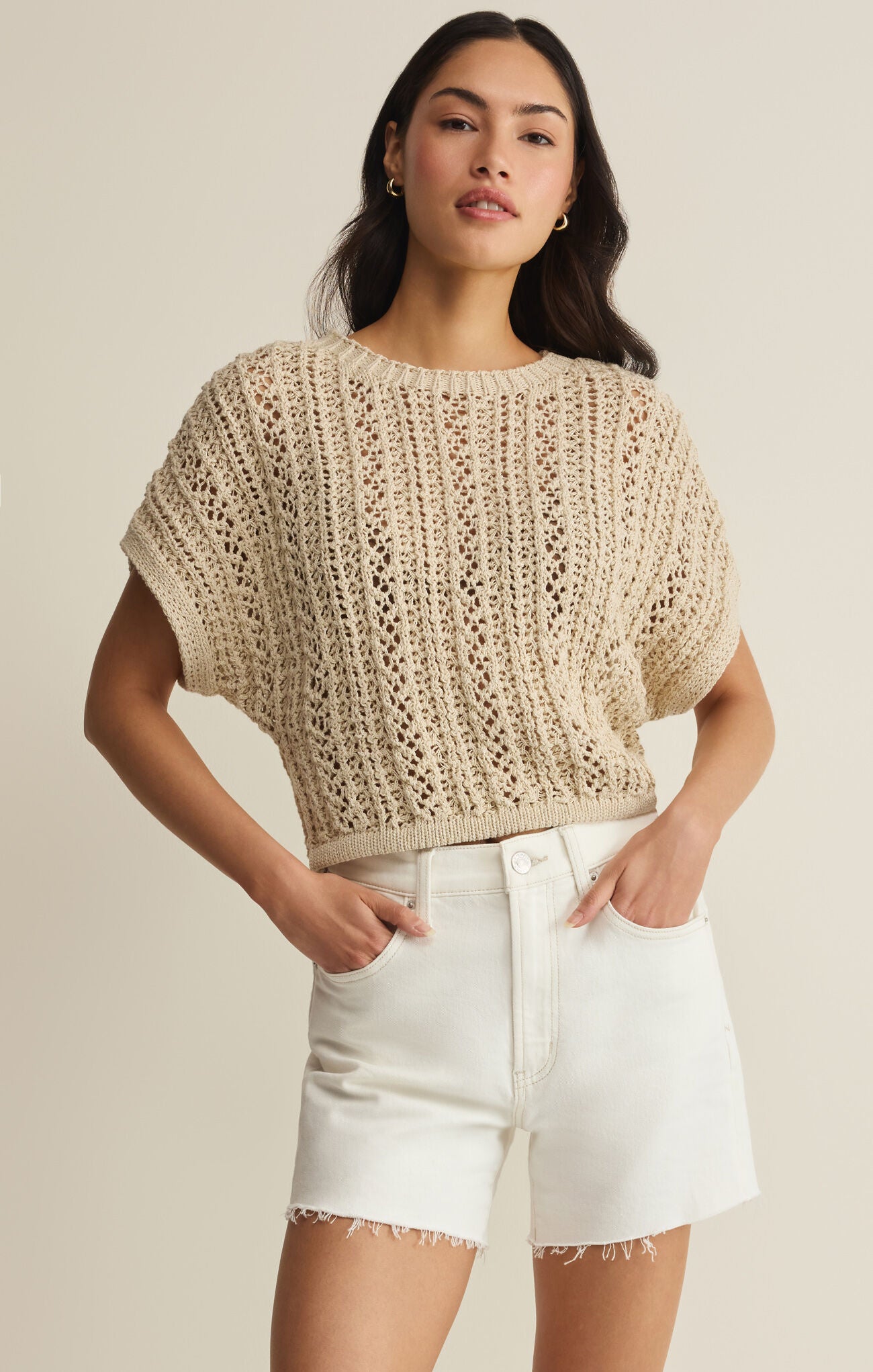 Ballast Crochet Top | Natural