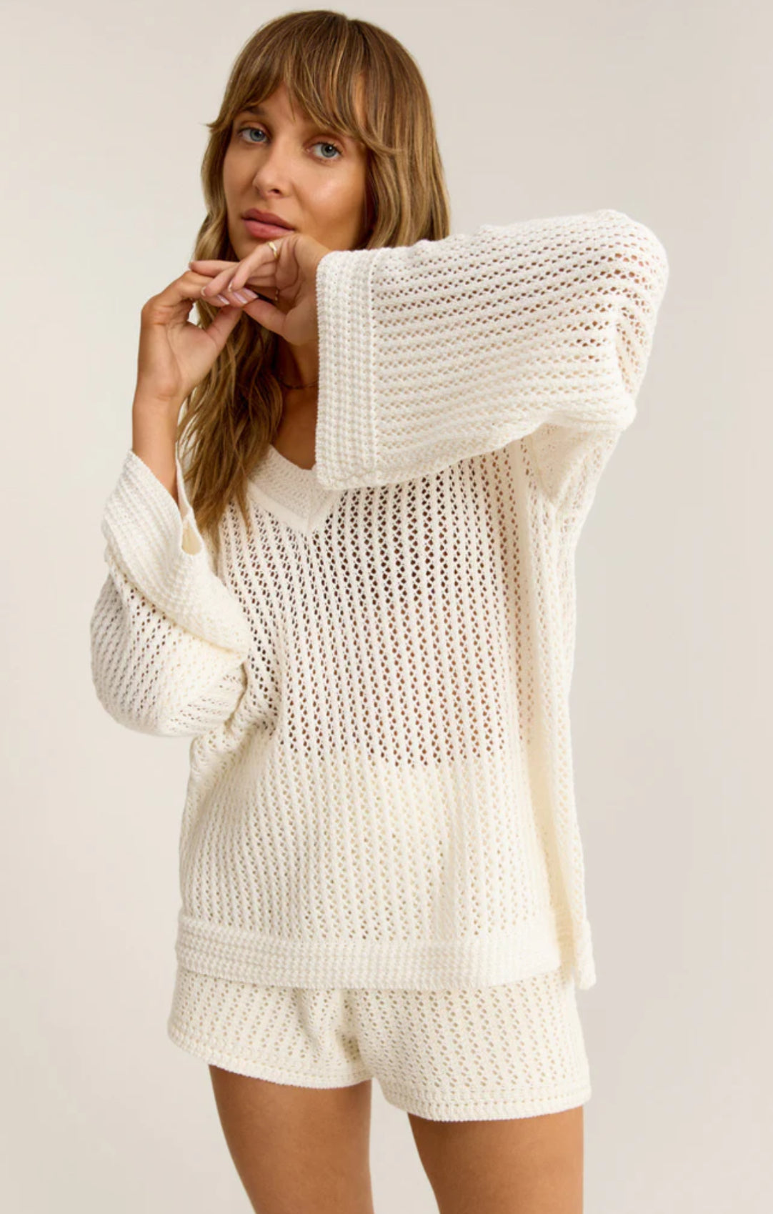 Priam Crochet Short | White