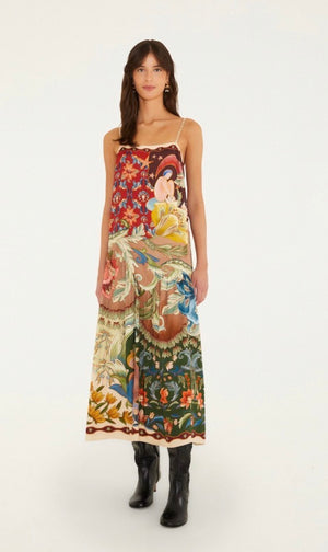 Lunar Boho Multicolor Maxi Sleeveless Dress