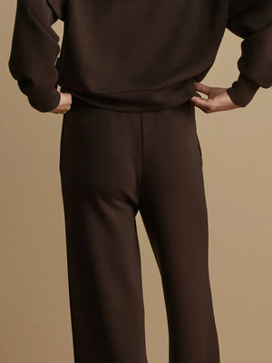 The Wide Leg Pant 28 | Coffee Bean Marl