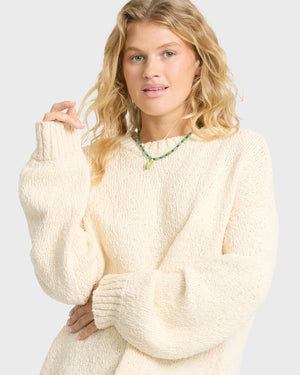 My Essential Crew Sweater | White Cap