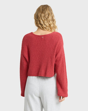 Open Air Sweater | Mineral Red