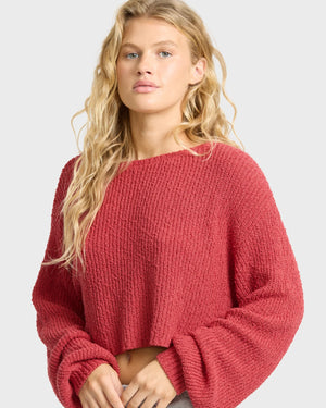 Open Air Sweater | Mineral Red