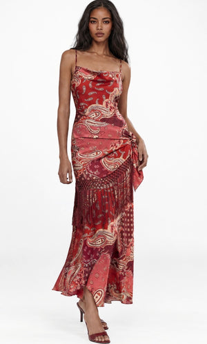 Farrah Maxi Dress | Paprika Paisley