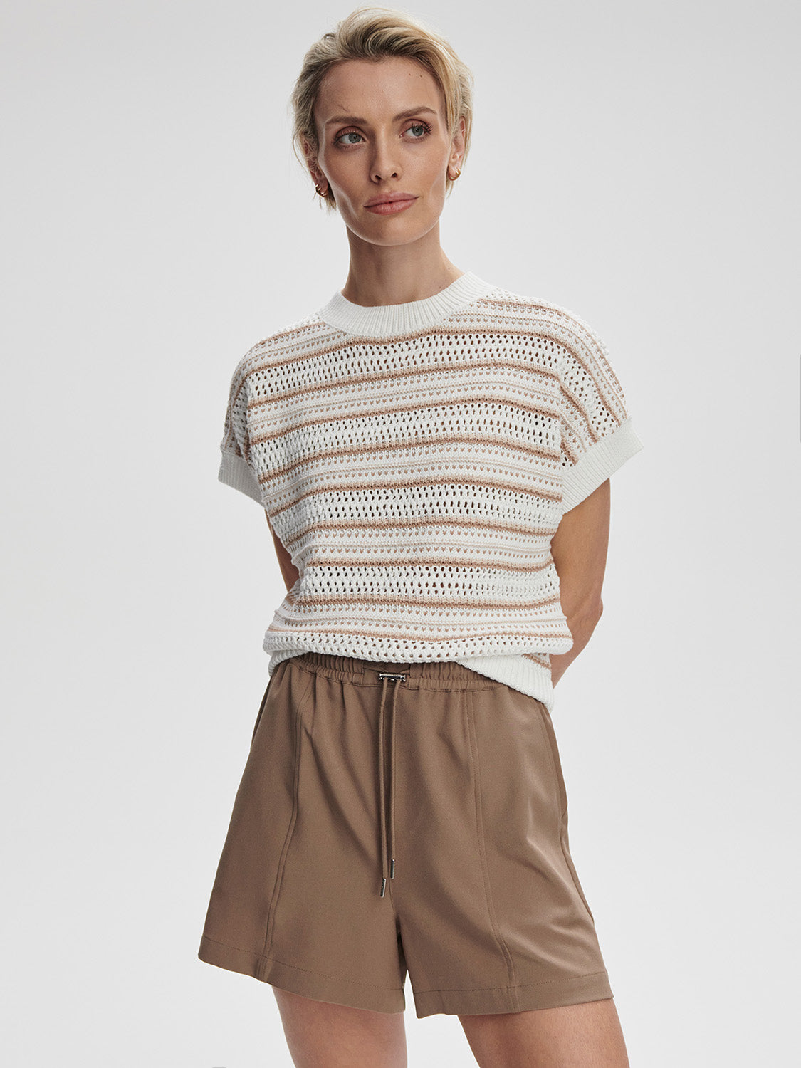 Ciara Stripe Knit Top | Chanterelle Stripe