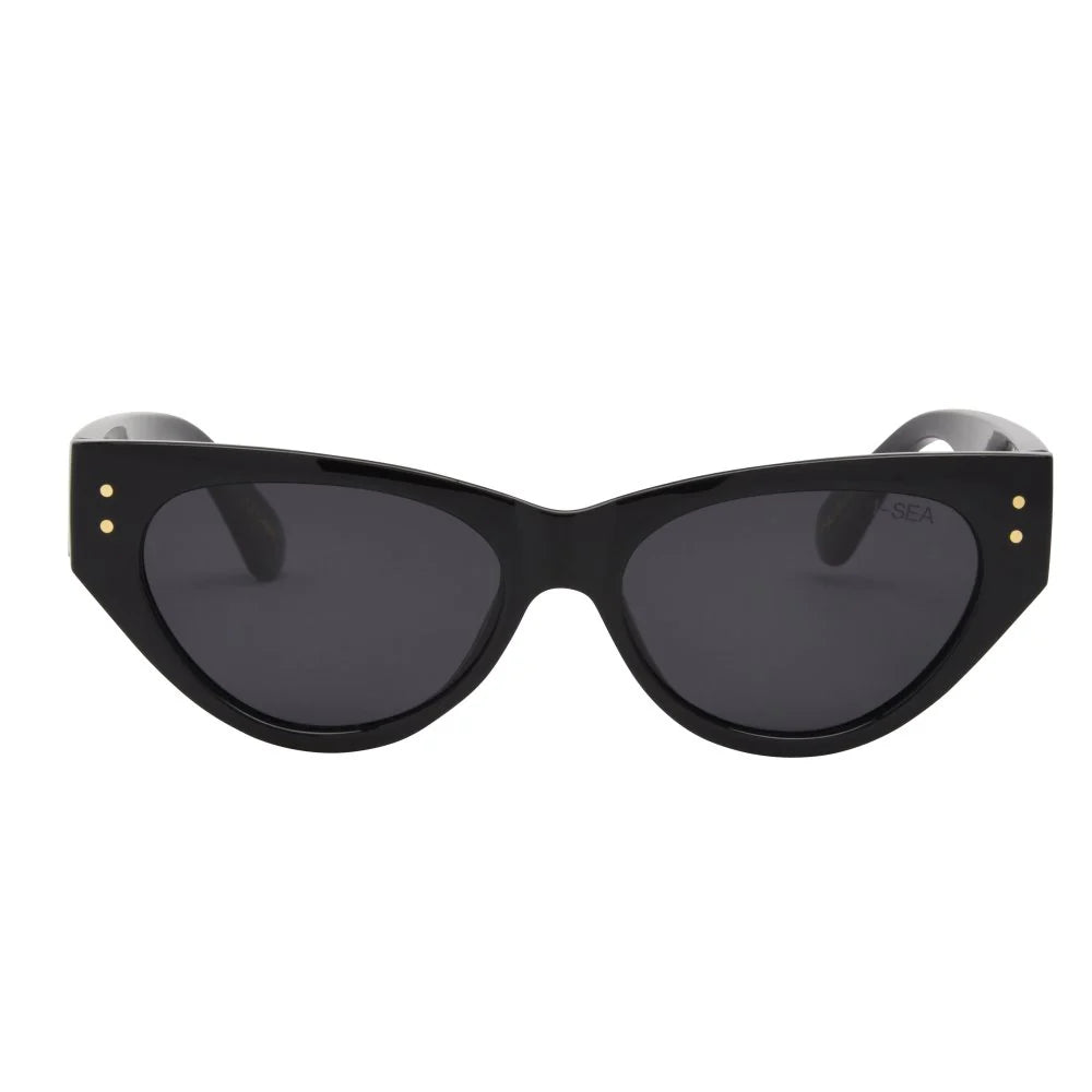 Carly | Black | Smoke Polarized Lens
