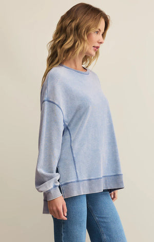 Knit Denim Modern Weekender | Washed Indigo