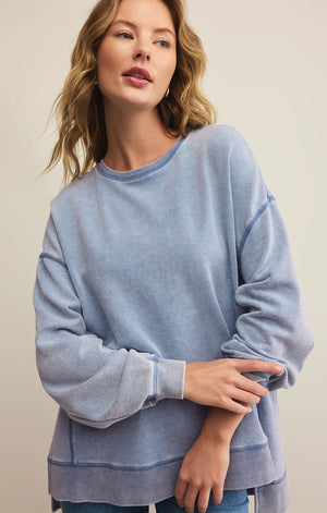 Knit Denim Modern Weekender | Washed Indigo