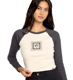 Fierce Paradise Raglan | Black Sands