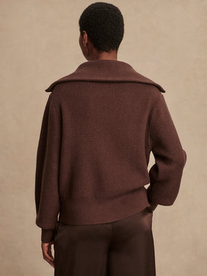 Enrico Knit Jacket | Coffee Bean