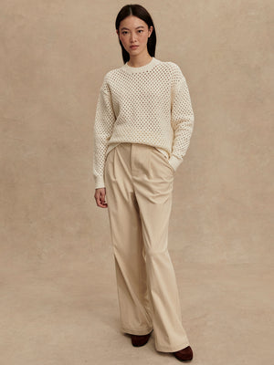 Grady Boucle Knit Sweater | Coconut Milk