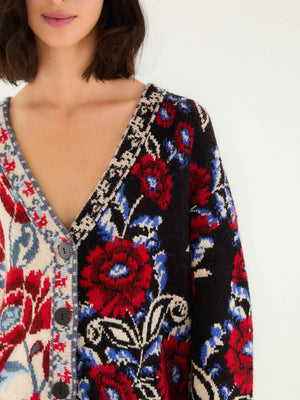 Mixed Valentina Black Knit Cardigan