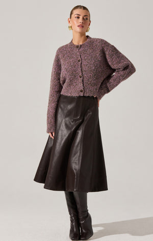 Sebille Cardigan | Lilac Olive