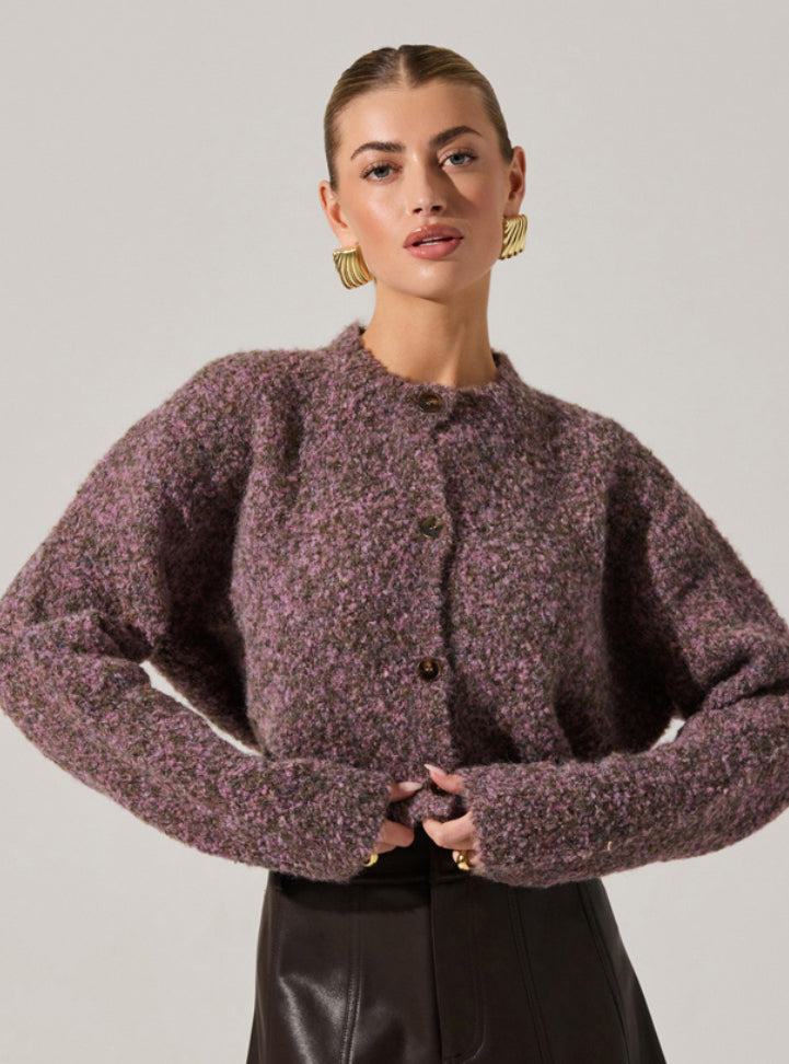 Sebille Cardigan | Lilac Olive