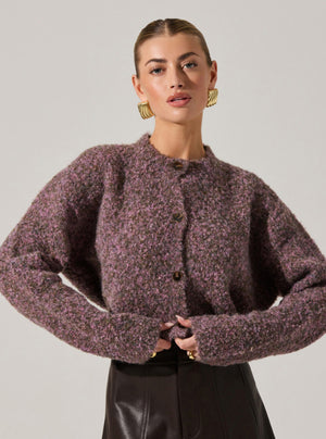 Sebille Cardigan | Lilac Olive