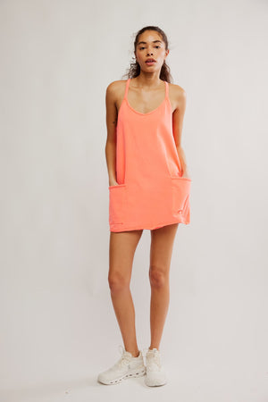 Hot Shot Mini Dress | Neon Coral