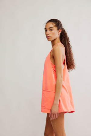 Hot Shot Mini Dress | Neon Coral