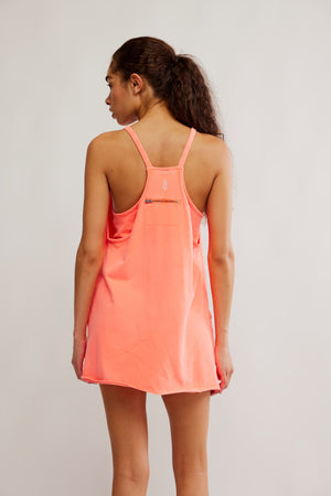 Hot Shot Mini Dress | Neon Coral