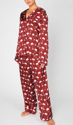 Classic PJ Set | Red Wine Silky