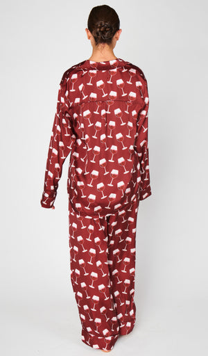 Classic PJ Set | Red Wine Silky