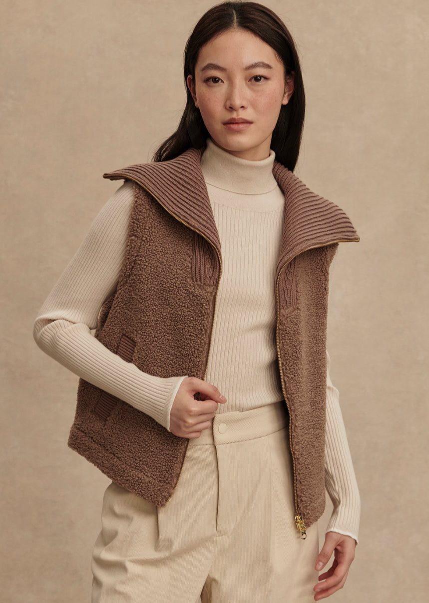 Aspen Gilet | Ash Taupe