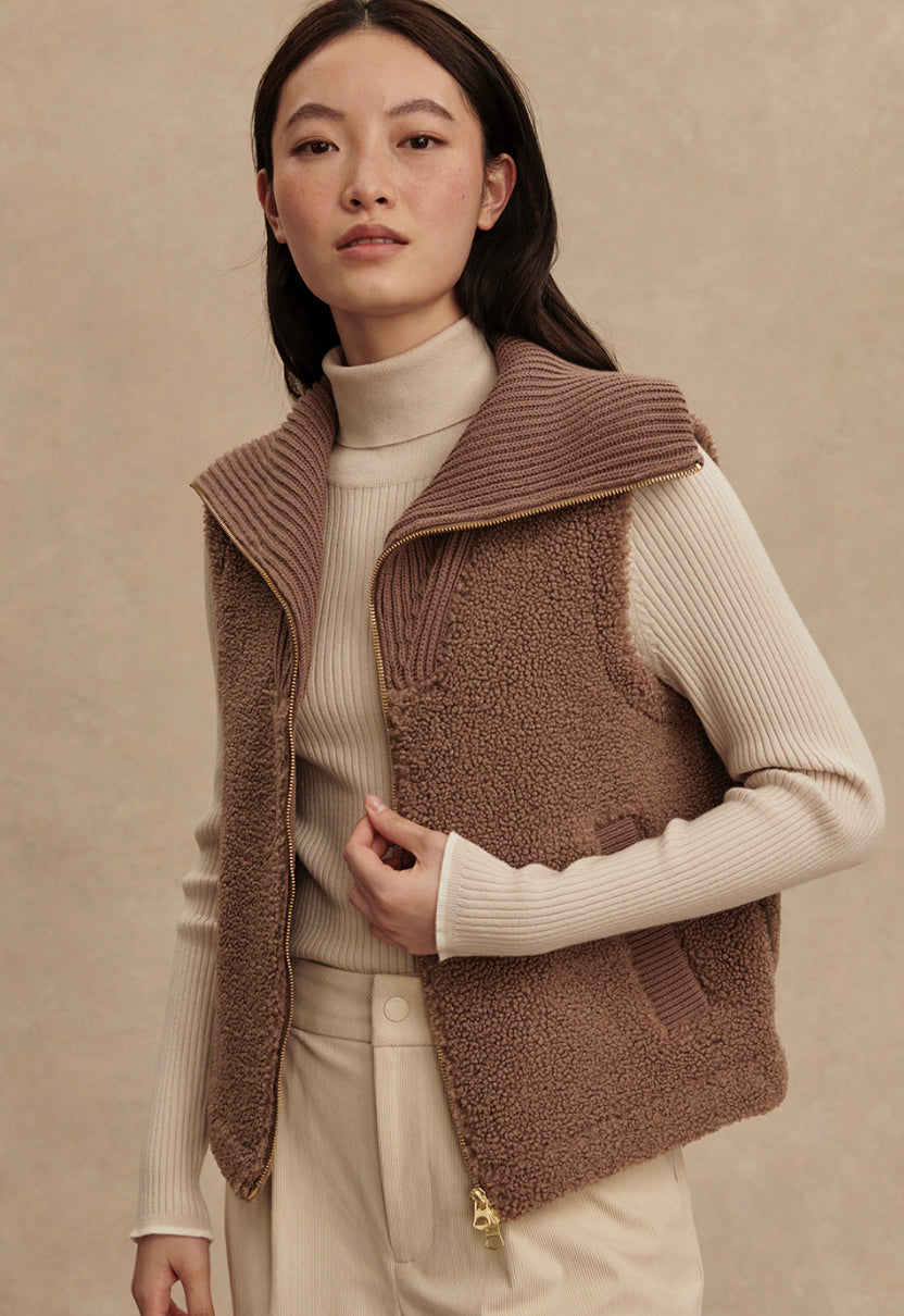 Aspen Gilet | Ash Taupe