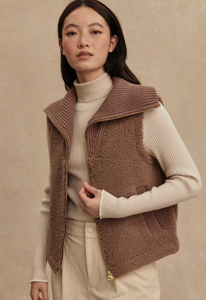 Aspen Gilet | Ash Taupe