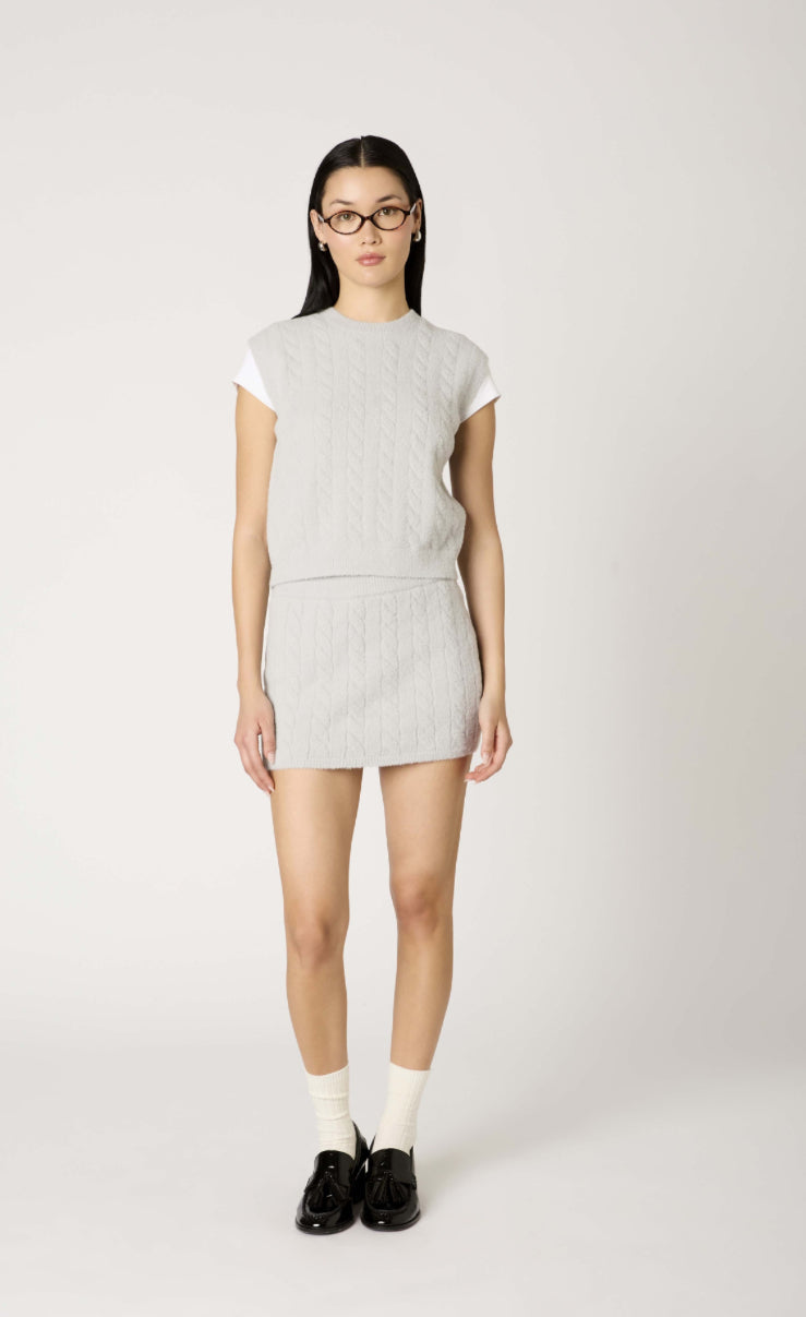 Evie Sweater Vest | Silver