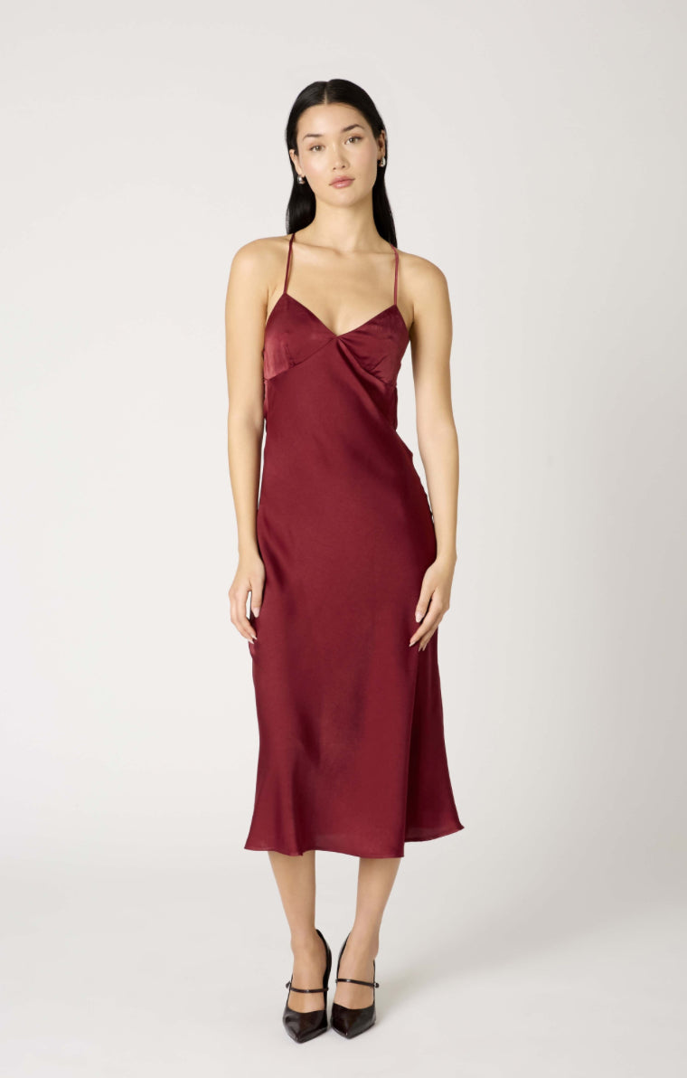 Chrishelle Dress | Oxblood