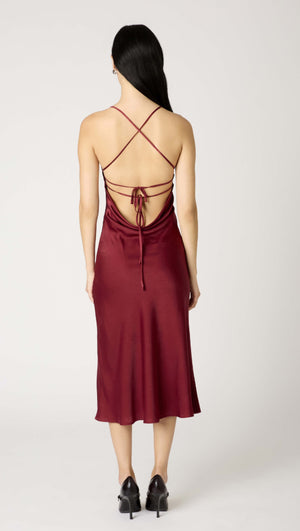 Chrishelle Dress | Oxblood