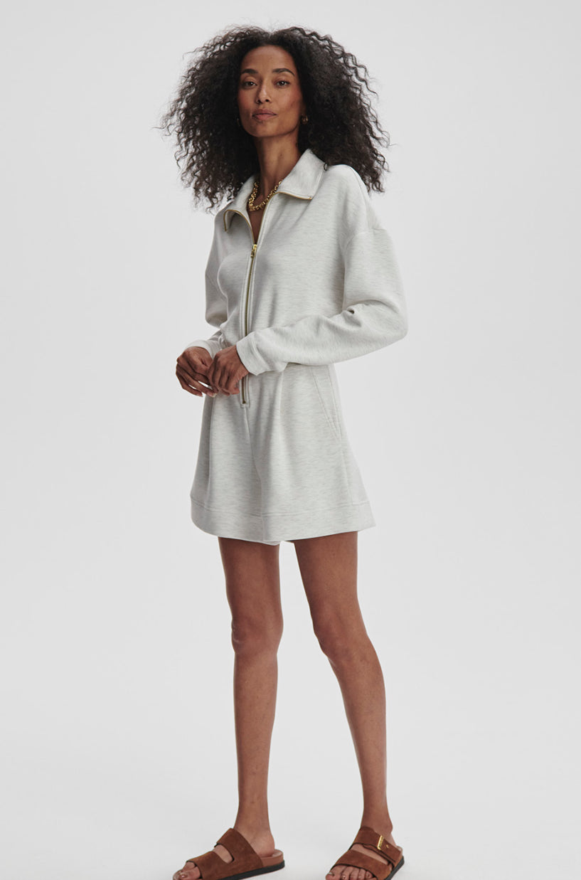 Annika Playsuit | Ivory Marl