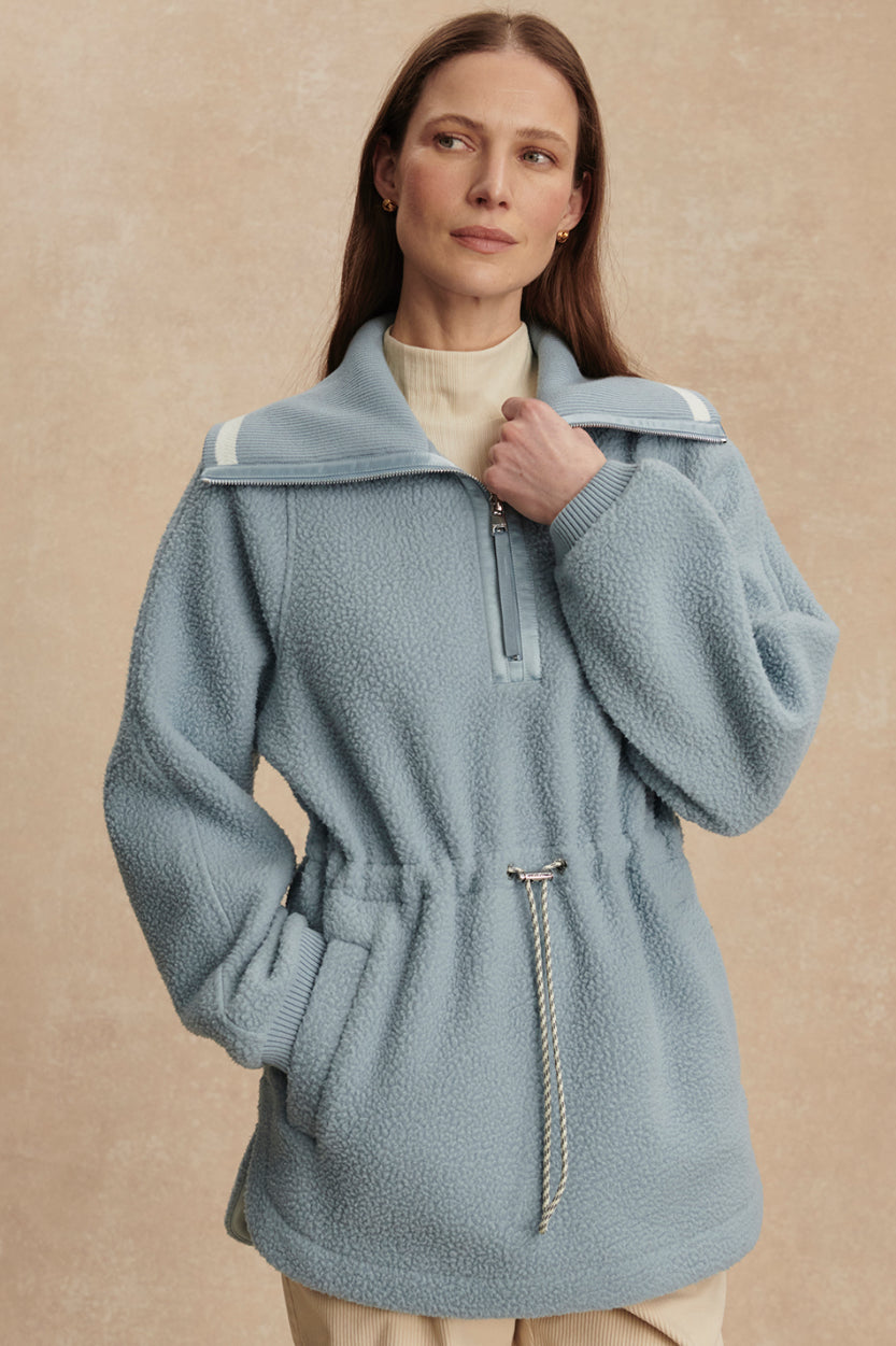 Ashby Half Zip Fleece | Ashley Blue