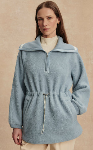 Ashby Half Zip Fleece | Ashley Blue