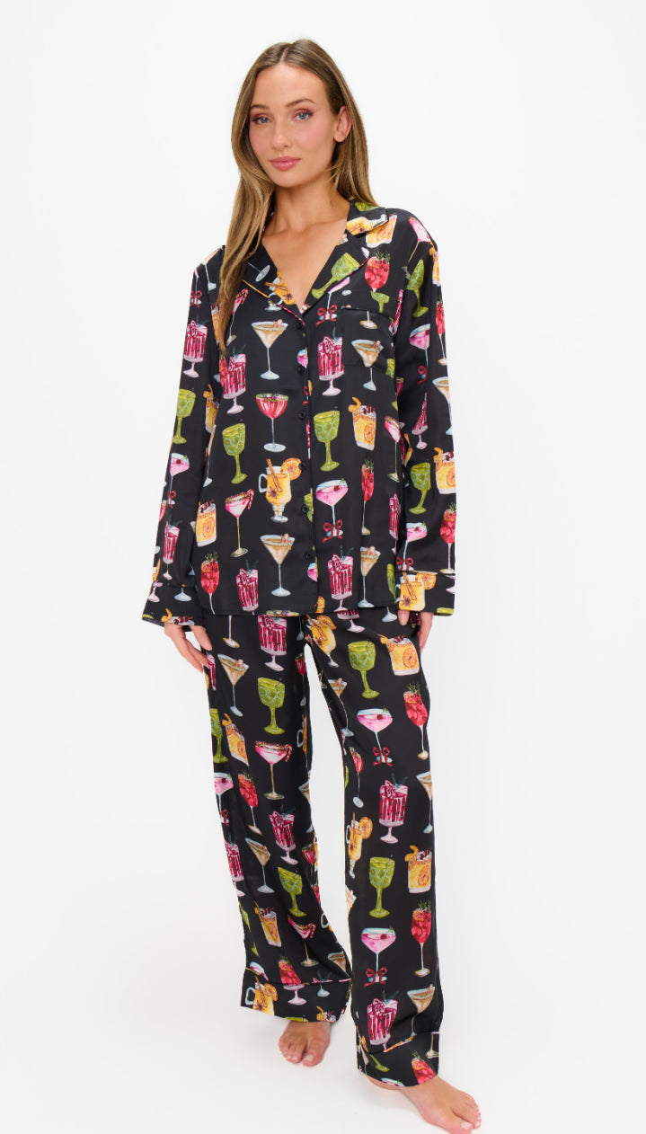 Classic PJ Set | Holiday Cocktails Silky