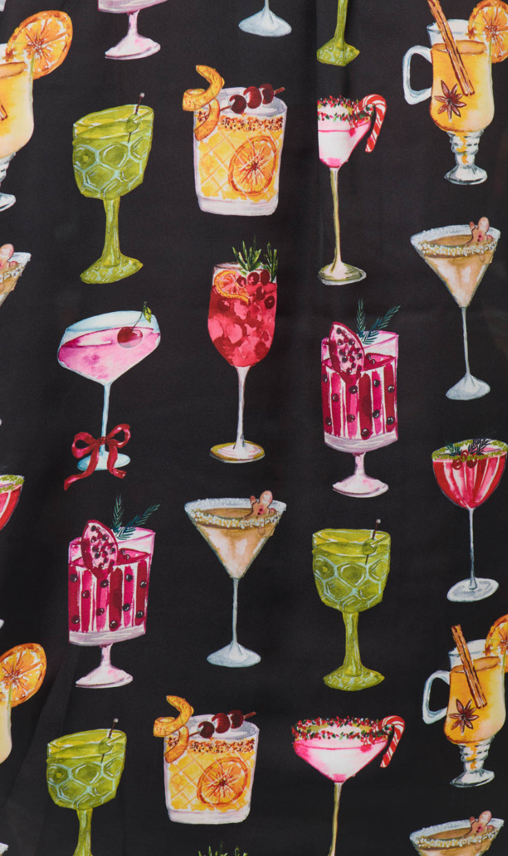 Classic PJ Set | Holiday Cocktails Silky