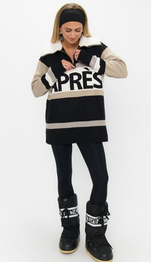 Weston Half Zip Pullover | Apres Stripe Knit