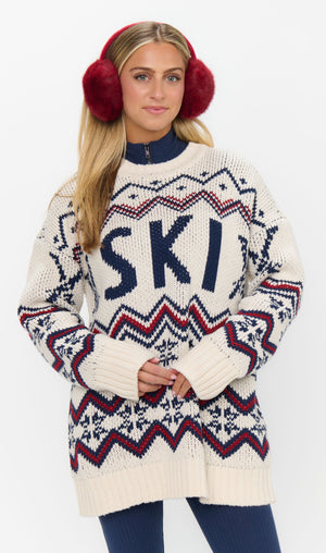 Ski In Sweater | Cream Ski Knit