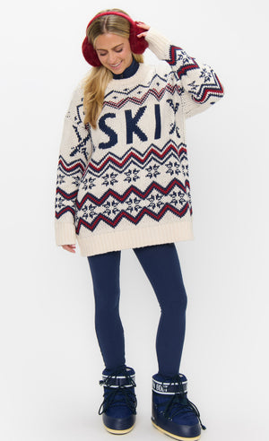 Ski In Sweater | Cream Ski Knit