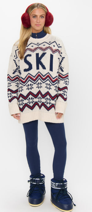 Ski In Sweater | Cream Ski Knit