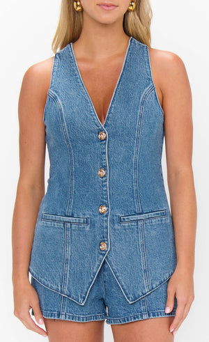 Venture Out Romper | Ripple Indigo