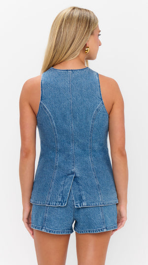Venture Out Romper | Ripple Indigo