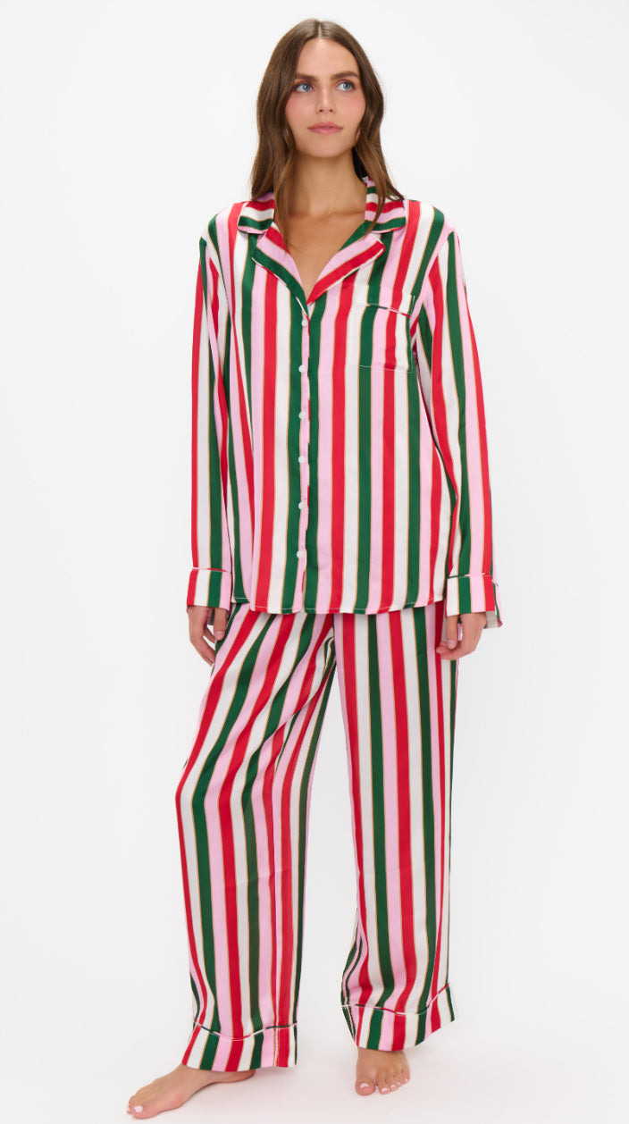 Classic PJ Set | Jolly Stripes Silky