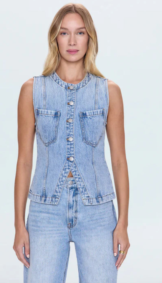 Gia Denim Vest | Gaze