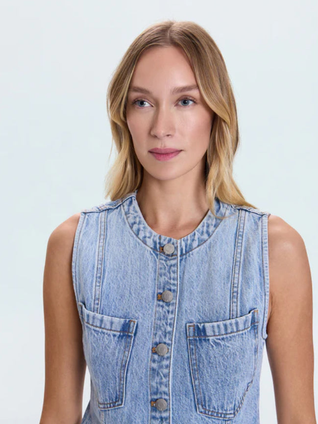 Gia Denim Vest | Gaze