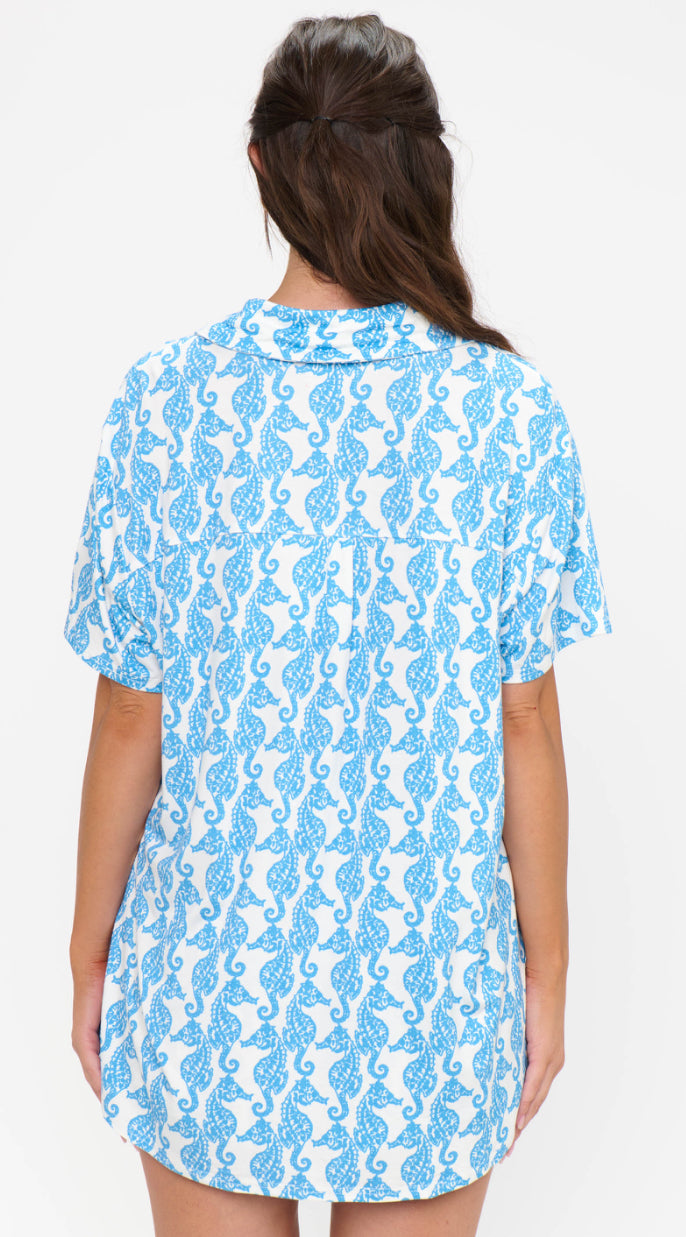 Sunday Morning PJ Set | Seahorse Jersey