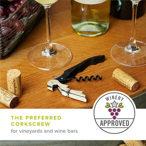 True Tap Soft-Touch Double-Hinged Corkscrews | Pink