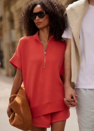 Ritchie Short Sleeve Sweat | Summer Fig