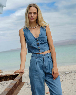 Indigo Skies Top | Salt Washed