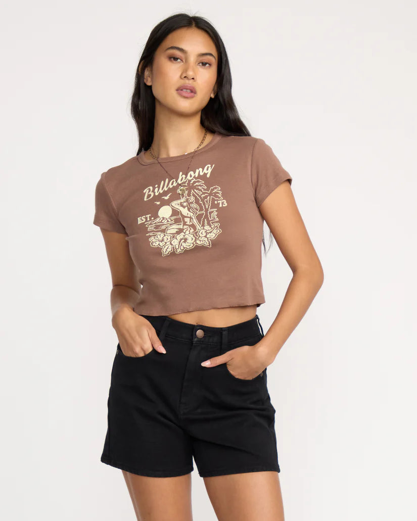 Tropic Happenings Tee | Espresso